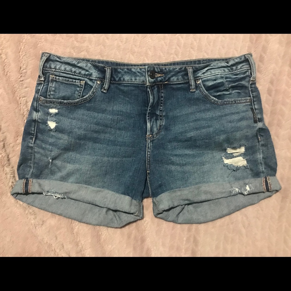 Silver Jean Co Boyfriend Short